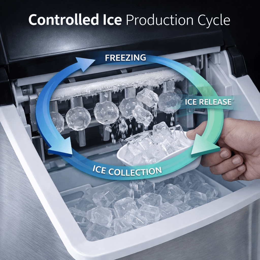 Luma Comfort Ice Maker - Controlled Ice Production Cycle