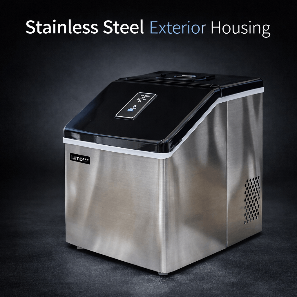 Luma Comfort Ice Maker - Stainless Steel Exterior Housing